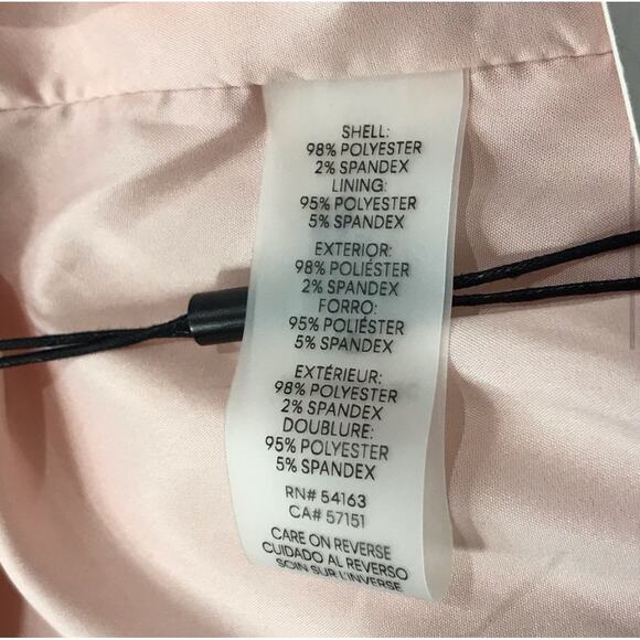 Calvin Klein SZ 10 Pencil Skirt Lined Front Slits Rear Zip Textured Flat Front - Picture 6 of 7